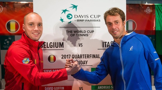 Coppa Davis, Belgio-Italia: si apre con Lorenzi-Darcis