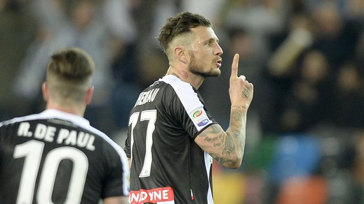 Serie A, Udinese-Rudar 6-0: la sblocca Thereau