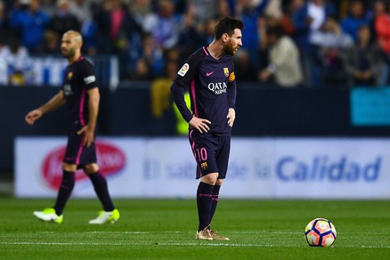 Liga: Barcellona, occasione sprecata. Il Malaga vince 2-0