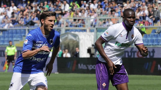 Sampdoria-Fiorentina 2-2: Babacar riacciuffa il pareggio all'89'
