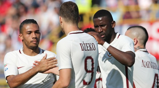 Serie A, Bologna-Roma 0-3: tris firmato da Fazio, Salah e Dzeko