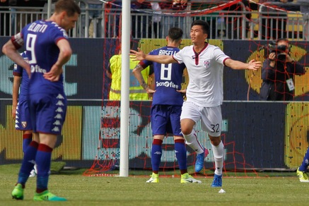 Cagliari-Torino, Kwang Song Han: primo gol di un nordcoreano in Serie A