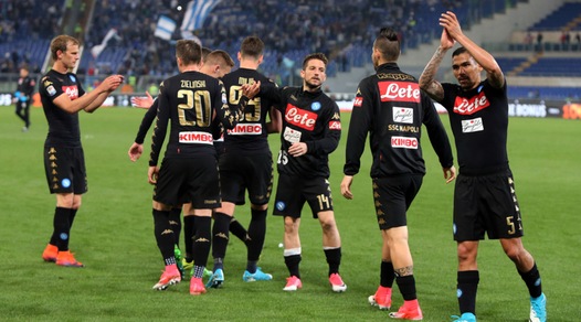 Napoli, che festa a fine partita con i tifosi!