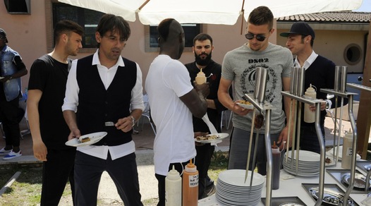 Lazio, lo spogliatoio si fa mangiando: grigliata di squadra a Formello