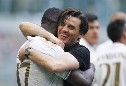 Milan, Montella: «Orsato perfetto, l'Inter perdeva tempo»