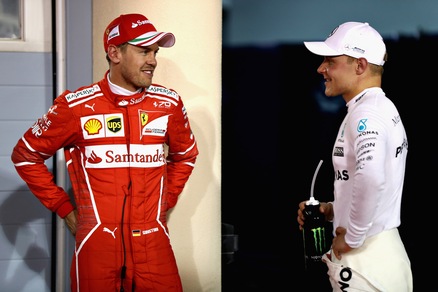 Bottas primo, Vettel in seconda fila: le immagini delle qualifiche in Bahrain