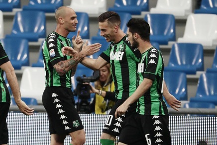 Serie A, Sassuolo-Sampdoria 2-1: Ragusa-Acerbi, Di Francesco torna a vincere