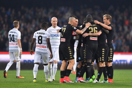 Serie A Napoli-Udinese 3-0, il tabellino
