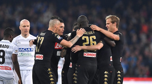 Serie A Napoli-Udinese 3-0, il tabellino