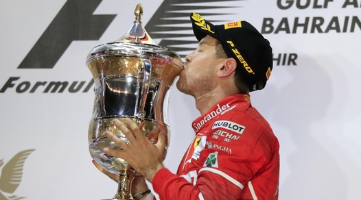 Formula Uno, Gp Bahrain: super Vettel, è primo! Mercedes sul podio