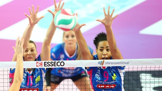 Volley: A1 Femminile, Novara vince 3-1 e va 1-1