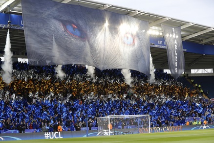 Leicester-Atletico Madrid: la coreografia è da brividi
