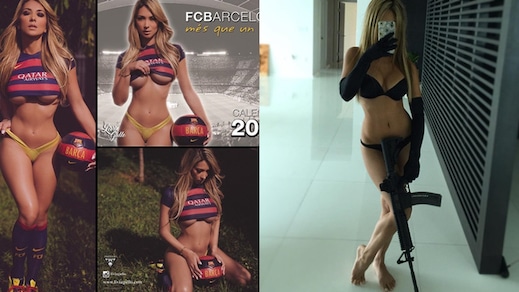 Barcellona-Juventus: la sexy Livia Gullo, l'arma segreta  per la "remuntada"