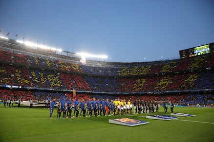 Champions League, Barcellona-Juventus: la coreografia del Camp Nou