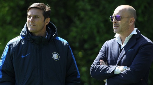 L'Inter si prepara alla Fiorentina: Ausilio e Zanetti controllano l'allenamento
