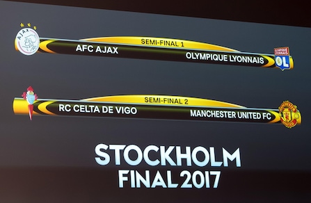 Sorteggi Europa League: Ajax-Lione e Celta-Manchester United