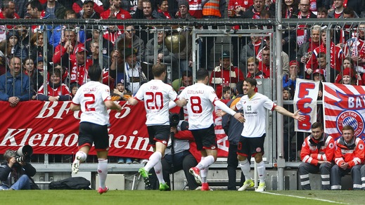 Magonza, Bojan Krkic in gol contro il Bayern Monaco