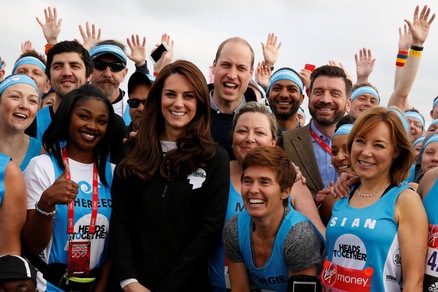 William, Kate ed Harry: la maratona di Londra è reale