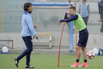 Relax per Milinkovic-Savic, urla per Inzaghi: l'allenamento a Formello