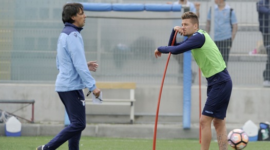 Relax per Milinkovic-Savic, urla per Inzaghi: l'allenamento a Formello