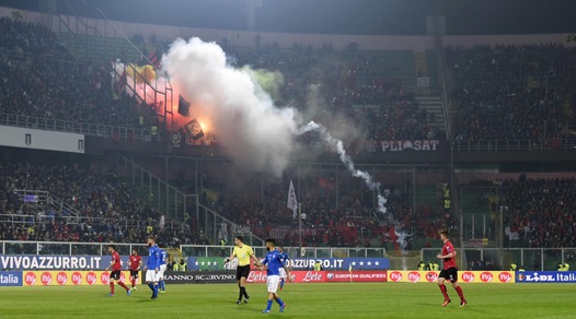 Multate Albania e Italia per i disordini a Palermo