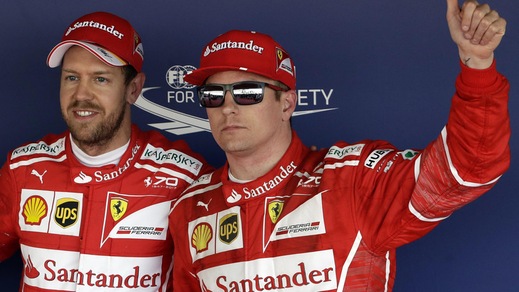F1 Ferrari, Raikkonen: «Non male la doppietta»