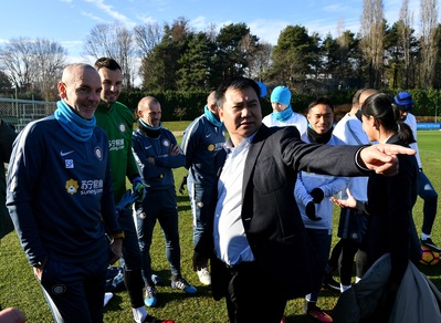 Inter: Zhang Jindong ad Appiano incontra la squadra