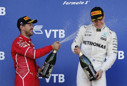 F1 Russia, Vettel: «Complimenti a Bottas»