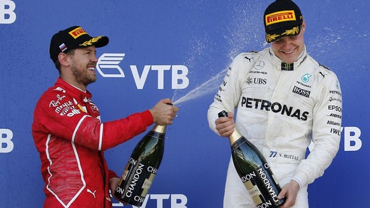 F1 Russia, Vettel: «Complimenti a Bottas»