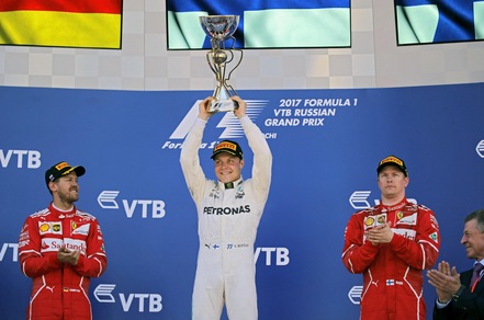 Formula 1: Bottas vince a Sochi, Vettel e Raikkonen completano il podio