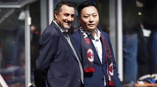 Han Li a Milanello con Fassone: domenica vedrà Milan-Roma