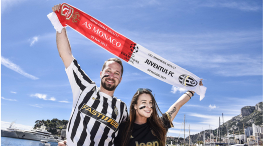 Champions League: i tifosi della Juventus invadono il Principato