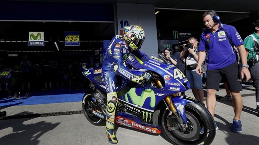 MotoGp, Jerez: a Marquez la FP4, Rossi sesto