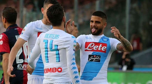 Serie A, Napoli-Cagliari 3-1: Mertens compleanno-show, Sarri al 2° posto