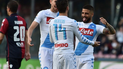 Serie A Napoli-Cagliari 3-1, il tabellino