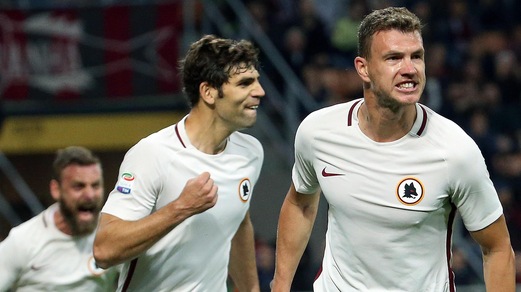 Serie A, Milan-Roma 1-4: Dzeko show e secondo posto
