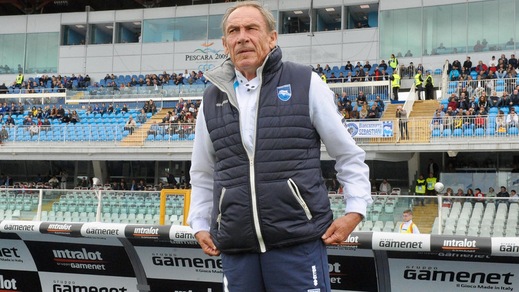 Serie A Pescara, Zeman: «Rosso Benali? Una brutta cosa...»