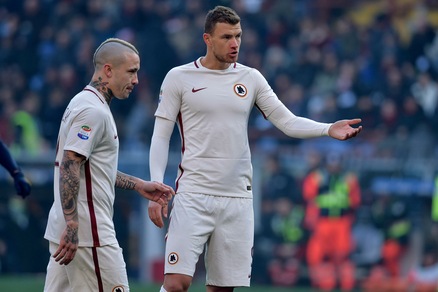 Roma-Juventus, problemi fisici per Dzeko e Nainggolan