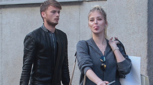 Ljajic e Sofia: shopping in centro a Milano