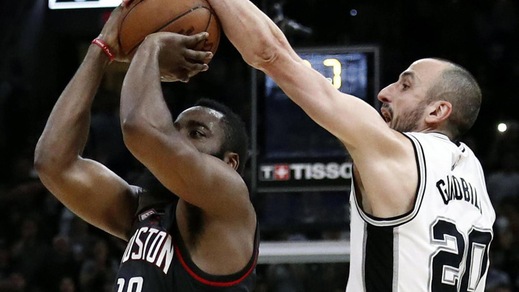 Ginobili stoppa Harden, gara5 è degli Spurs