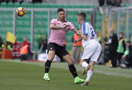 Serie A Palermo, Pezzella lavora a parte