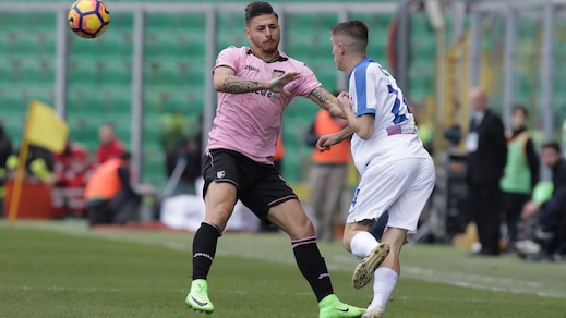 Serie A Palermo, Pezzella lavora a parte
