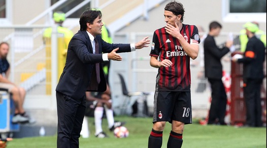 Montella: «Montolivo titolare contro l'Atalanta. Futuro? Felice qui»