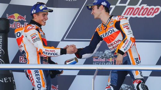 MotoGp, Marquez e Pedrosa supereroi contro il bullismo