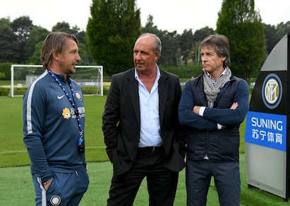 Inter, ad Appiano arriva l'Italia: la visita di Ventura e Lele Oriali