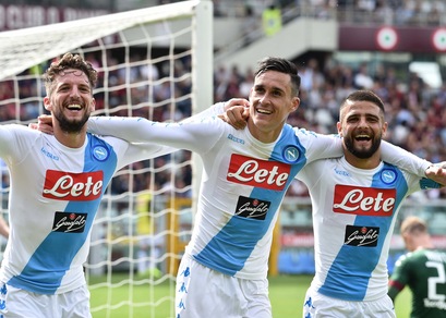 Serie A, per i quotisti ancora al top l'attacco del Napoli
