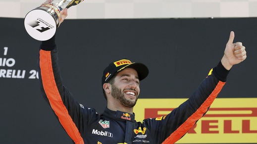F1 Spagna, Ricciardo: «Contento di essere tornato sul podio»