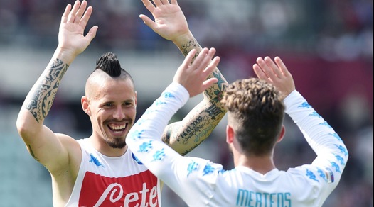 Torino-Napoli, Hamsik: «Non mi aspettavo una vittoria così»