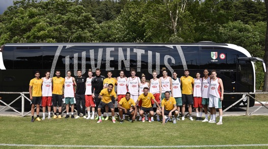 La Juventus si allena a Roma: visita speciale all'Acquacetosa