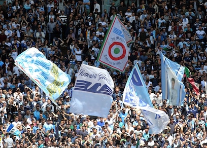 Lazio, la Curva Nord prepara un'aquila di 70 metri